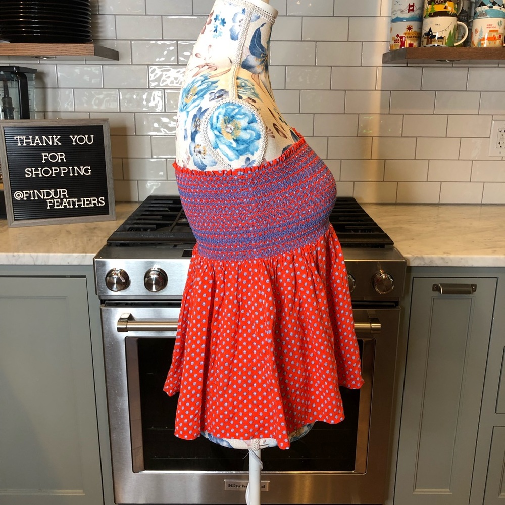Tory Burch | Myra Skirt in Poppy Red Mali - Picture 5 of 8